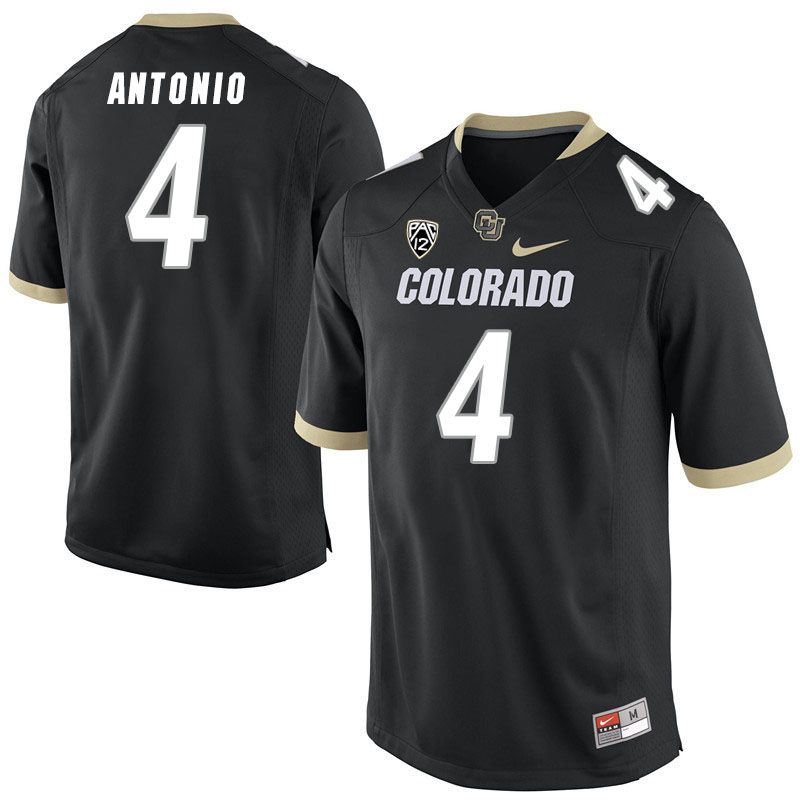 Men #4 Javon Antonio Colorado Buffaloes College Football Jerseys Stitched Sale-Black